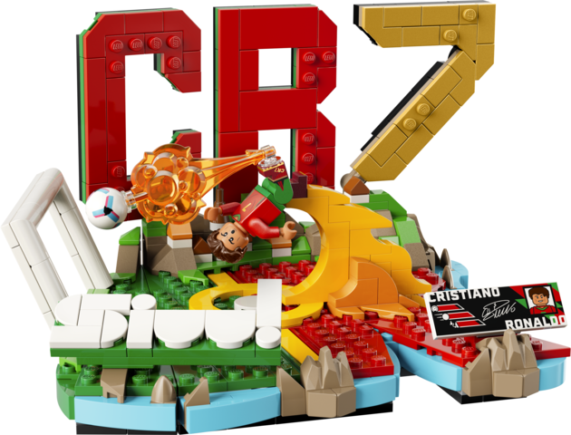 LEGO Cristiano Ronaldo : Phénomènes du Football 43012 Edition Spéciale CR7 avec Minifigure et Plaque de Collection