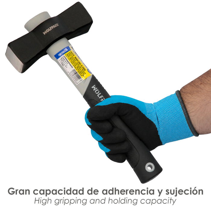 WOLFPACK LINEA PROFESIONAL Gants en nitrile renforcé et imprégné 7 pouces WOLFPACK LINEA PROFESIONAL Gants en nitrile renforcé et imprégné 7 pouces