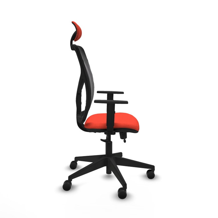 Piqueras Y Crespo Chaise de bureau Motilla, Orange foncé et Noir Piqueras Y Crespo Chaise de bureau Motilla, Orange foncé et Noir