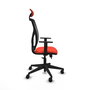 Piqueras Y Crespo Chaise de bureau Motilla, Orange foncé et Noir