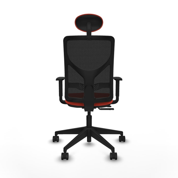 Piqueras Y Crespo Chaise de bureau Motilla, Orange foncé et Noir Piqueras Y Crespo Chaise de bureau Motilla, Orange foncé et Noir