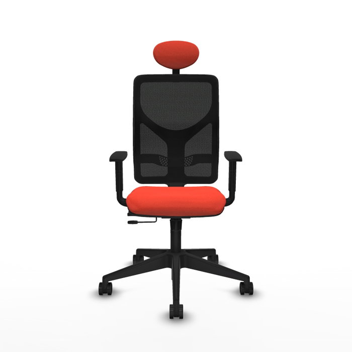 Piqueras Y Crespo Chaise de bureau Motilla, Orange foncé et Noir Piqueras Y Crespo Chaise de bureau Motilla, Orange foncé et Noir