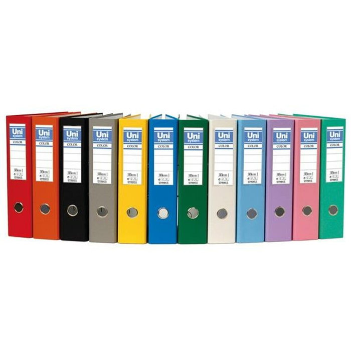 Unipapel Classeur à levier Noir A4 (Lot de 6) Unipapel Classeur à levier Noir A4 (Lot de 6)