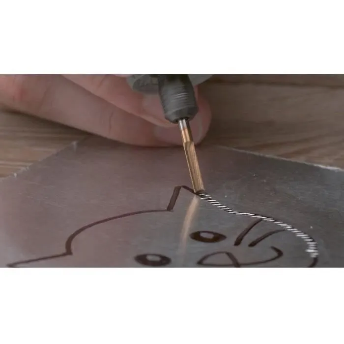 Dremel Fraise Max 9901DM en carbure de tungstène pour acier trempé - Ø3,2 mm - Outil de gravure et d'enlèvement de matière haute résistance