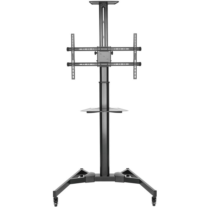 Ewent EW1540 Support Mobile Sol pour TV 37-70 Pouces, Pied de Sol avec Étagères, Réglable en Hauteur et Inclinaison, VESA 200x200 à 600x400