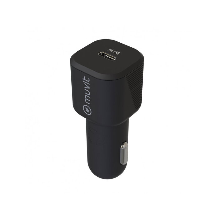 Chargeur USB pour Voiture Muvit Noir 30 W