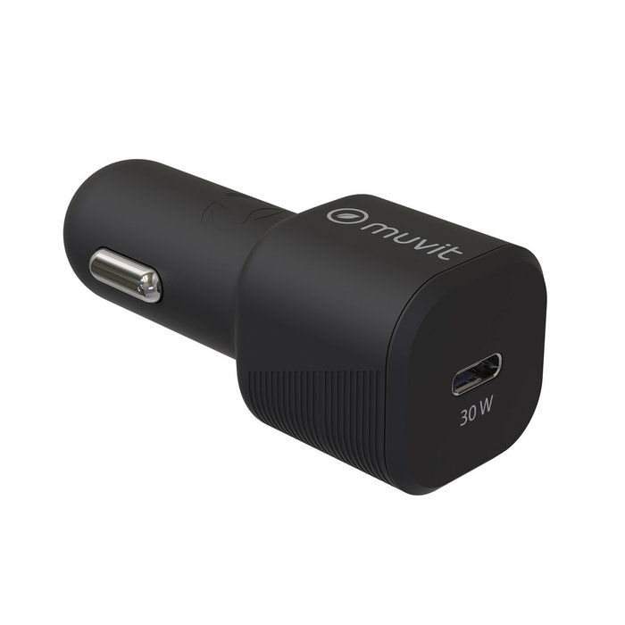 Chargeur USB pour Voiture Muvit Noir 30 W