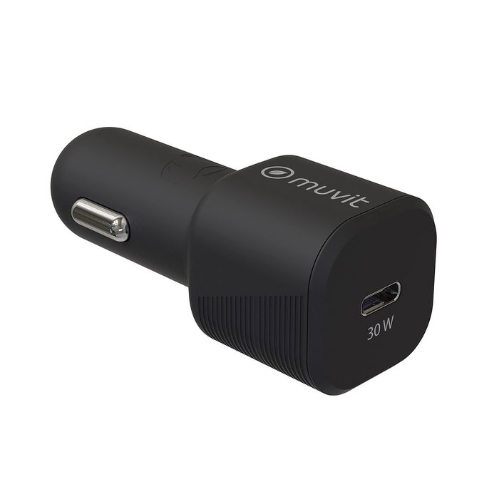 Chargeur USB pour Voiture Muvit Noir 30 W
