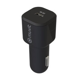 Chargeur USB pour Voiture Muvit Noir 30 W