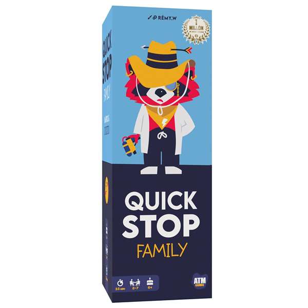 Asmodee Juego Quick Stop Family - Jeu de société en espagnol, à partir de 3 ans, sans assemblage