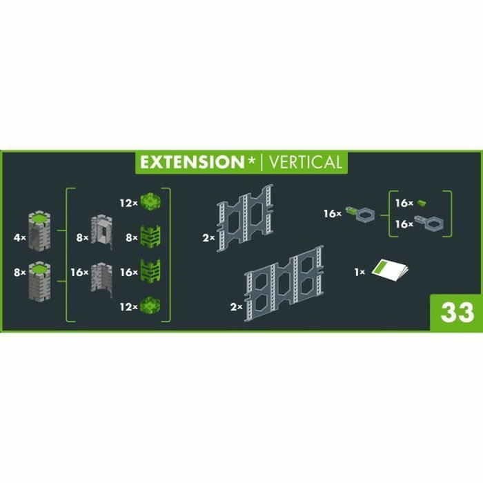 Ravensburger GraviTrax PRO Set d'extension Vertical 33 pièces