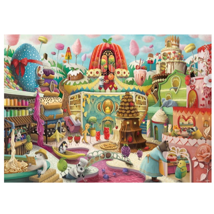 Ravensburger Puzzle 1000 pièces : La rue de la douceur Ravensburger Puzzle 1000 pièces : La rue de la douceur
