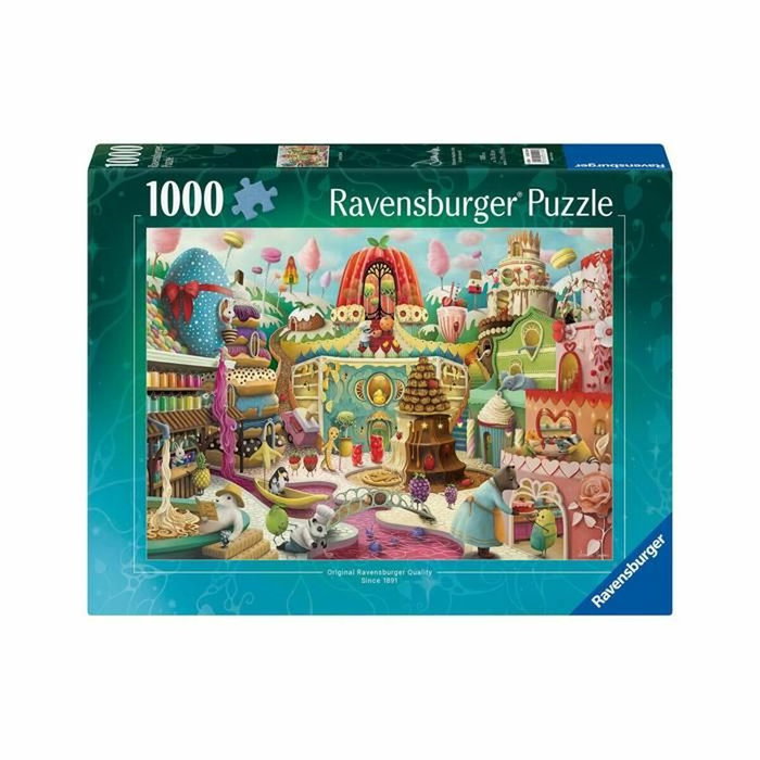 Ravensburger Puzzle 1000 pièces : La rue de la douceur Ravensburger Puzzle 1000 pièces : La rue de la douceur