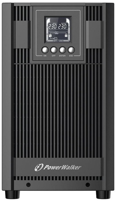 PowerWalker VFI 3000 AT - UPS Online 3 kVA (3000VA), Double conversion, avec sockets Type F/E/G, 80-300V, Interface USB HID