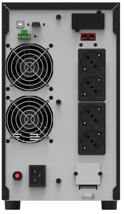 PowerWalker VFI 3000 AT - UPS Online 3 kVA (3000VA), Double conversion, avec sockets Type F/E/G, 80-300V, Interface USB HID