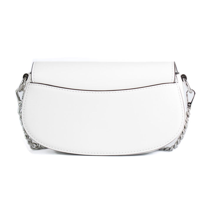 Sac à Bandoulière Michael Kors Mila Blanc 23 x 12 x 6 cm