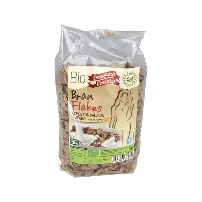 Solnatural Flocons de Son de Blé Bio 225g Solnatural Flocons de Son de Blé Bio 225g