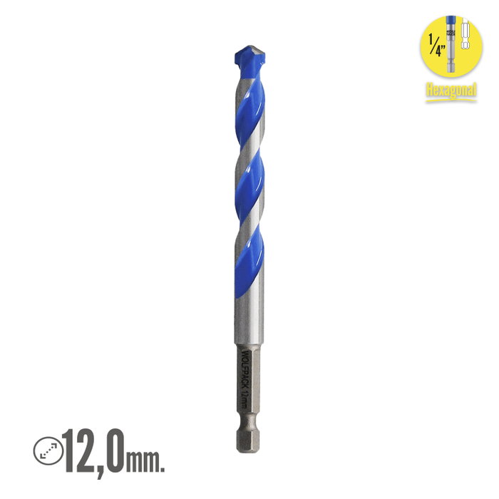 WOLFPACK LINEA PROFESIONAL Mèche Universelle Hexagonale Ø 12,0 mm
