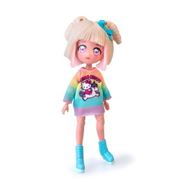 Famosa Hello Kitty Fashion Unicorns Manga - Poupée de 19,5 cm avec 15 articulations et tenue extra - Licencié