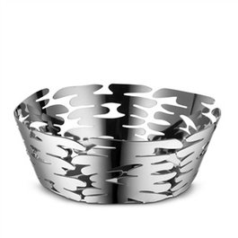 Boucquillon & Maaoui Barket BM10/18 - Cesto rond perforé en acier inoxydable 18/10, 18 cm - Pour présentation élégante d'apéritifs