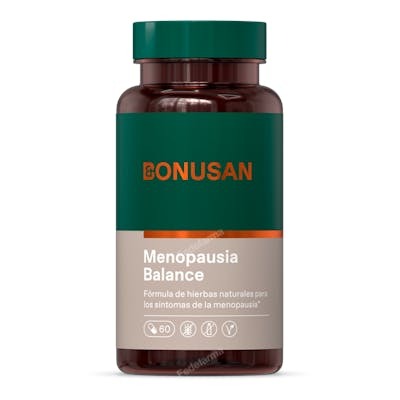 Bonusan Menopausia Balance 60 Capsules - Complément Alimentaire pour Symptômes de la Ménopause (Sauge, Trèfle Rouge, Dong Quai) Bonusan Menopausia Balance 60 Capsules - Complément Alimentaire pour Symptômes de la Ménopause (Sauge, Trèfle Rouge, Dong Quai)