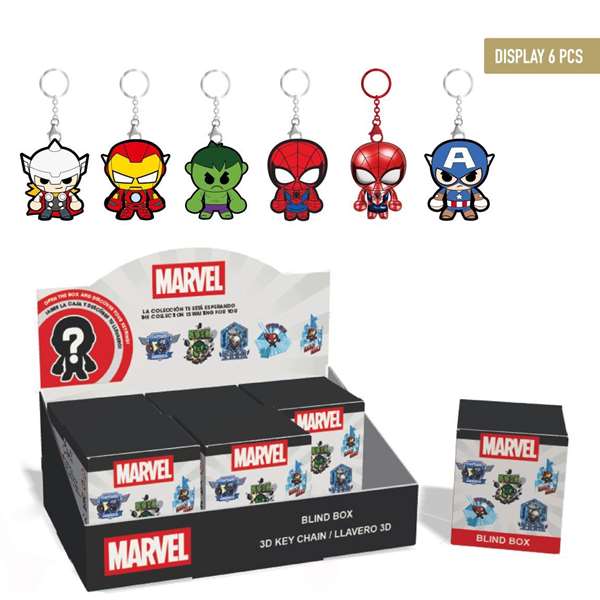 Cerdá Porte-clés Blind Box Avengers - Modèles assortis Cerdá Porte-clés Blind Box Avengers - Modèles assortis