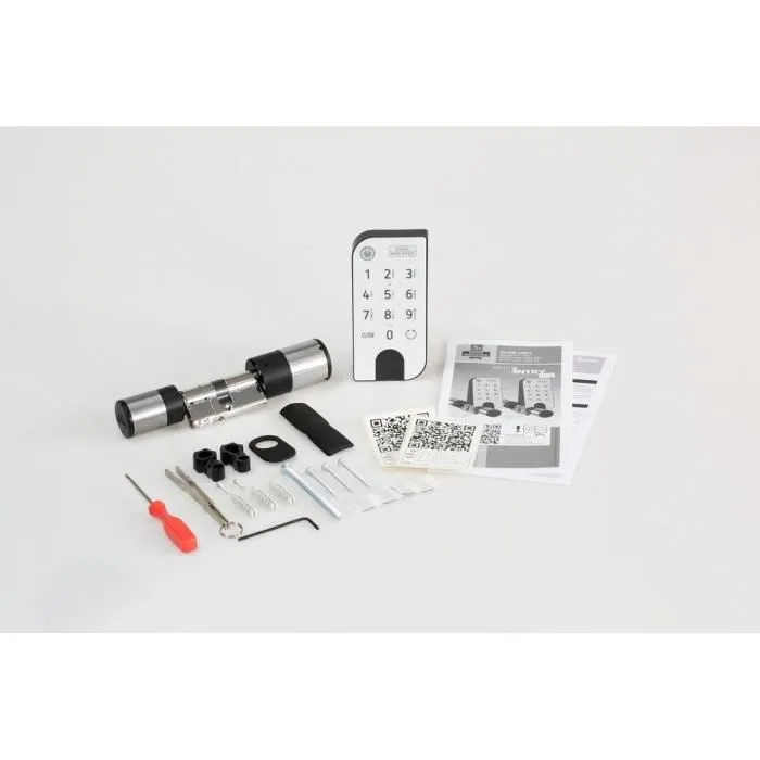 Burg-Wächter secuENTRY easy 7601 Cylindre électronique avec clavier rétroéclairé IP53