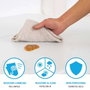 Color Baby Table pliante moitié blanche 245x76x74cm avec structure plastique et acier