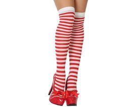 atosa Collants à rayures rouge et blanc