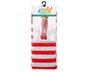Chaussettes rayures rouge et blanc en polyester pour adulte, accessoire déguisement Noël et cirque