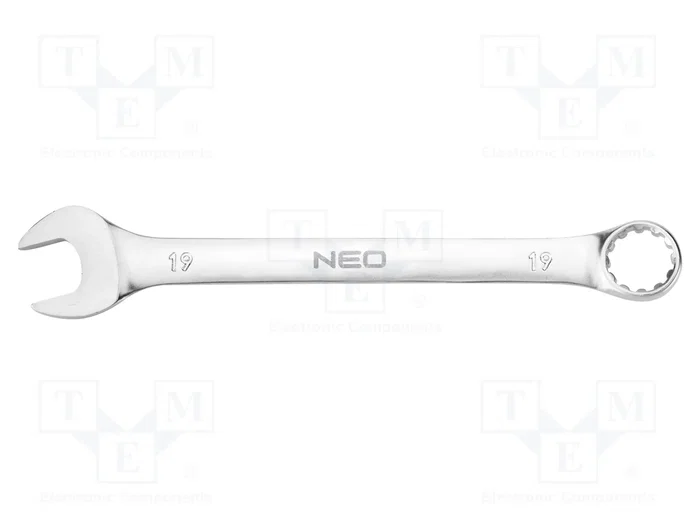NEO TOOLS Clé plate mixte 19mm double face NEO TOOLS Clé plate mixte 19mm double face