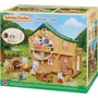 Epoch Sylvanian Families Chalet du Lac Réf. 5451 - Maison de Poupée avec Poêle à Bois, Hamac et Mobilier - Jouet Enfant