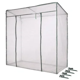 Nature Serre de jardin, 200 x 198 x 78 cm (1.54 m²), structure tubes 18 mm, bâche PE armé 145 g/m² avec liens et crochets