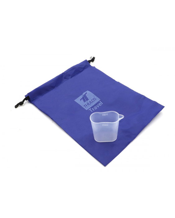 Thulos Plancha de voyage pliable TH-PV700 700W avec semelle antiadhérente, indicateur d'eau, réglable, étui inclus