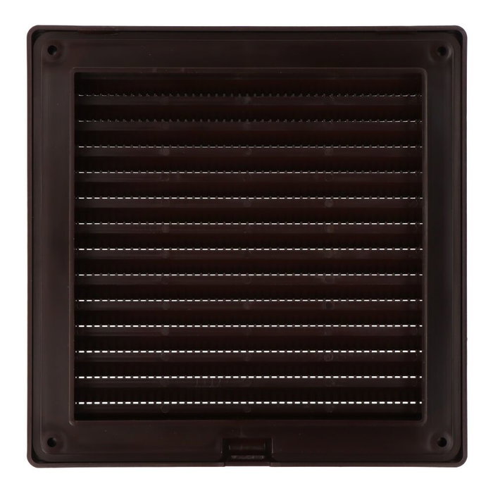 Edm Grille de ventilation carrée encastrable avec moustiquaire 140x140mm ABS marron Edm Grille de ventilation carrée encastrable avec moustiquaire 140x140mm ABS marron