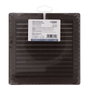 Edm Grille de ventilation carrée encastrable avec moustiquaire 140x140mm ABS marron