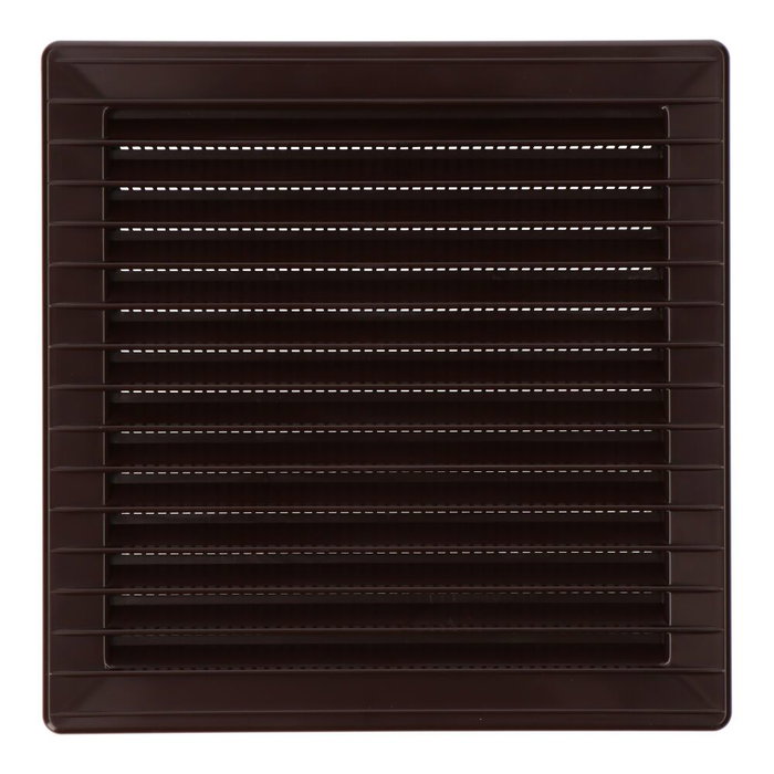 Edm Grille de ventilation carrée encastrable avec moustiquaire 140x140mm ABS marron Edm Grille de ventilation carrée encastrable avec moustiquaire 140x140mm ABS marron