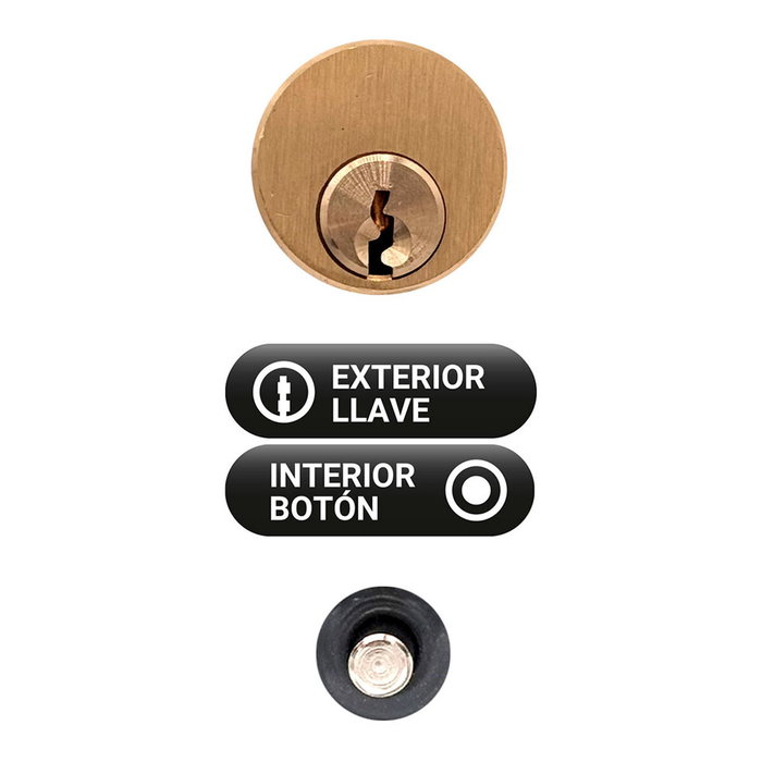 Serrure de sécurité Micel crr06 105b/50 Acier Gris 50 mm Recouvrir