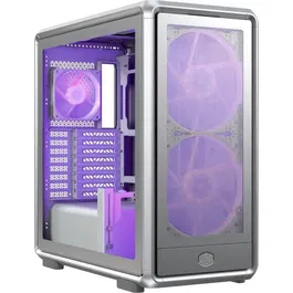 Cooler Master MasterFrame 600 Mesh Silver ARGB Boîtier PC Gamer Moyen Tour Modulable FreeForm 2.0, Verre Trempé, Éclairage ARGB, Ports USB 3.2 Type-C, Compatible Carte Mère E-ATX