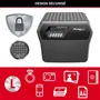 Master Lock - FHW40300EURHRO - Coffre-fort ignifuge et étanche anti-feu, 18.5L pour documents A4, disques durs, passeports, verrouillage électronique
