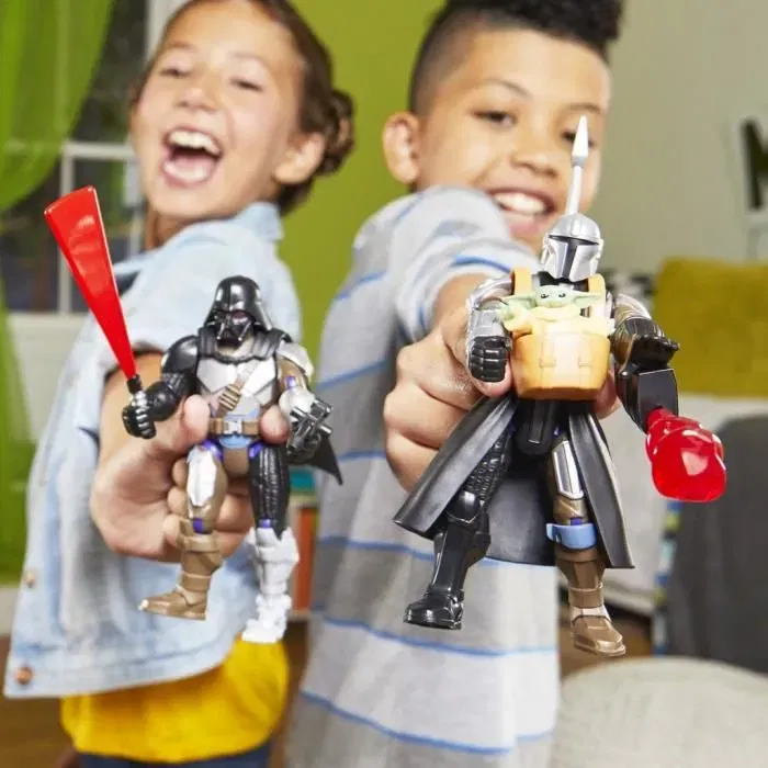 Hasbro MixMashers Mandalorien et Grogu - Figurine Deluxe Personnalisable Star Wars à Mélanger et Combiner avec Accessoires - Dès 4 Ans