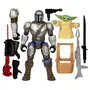 Hasbro MixMashers Mandalorien et Grogu - Figurine Deluxe Personnalisable Star Wars à Mélanger et Combiner avec Accessoires - Dès 4 Ans