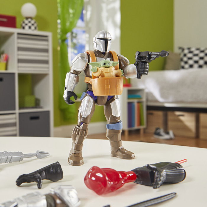 Hasbro MixMashers Mandalorien et Grogu, figurine deluxe personnalisable 12cm Hasbro MixMashers Mandalorien et Grogu, figurine deluxe personnalisable 12cm