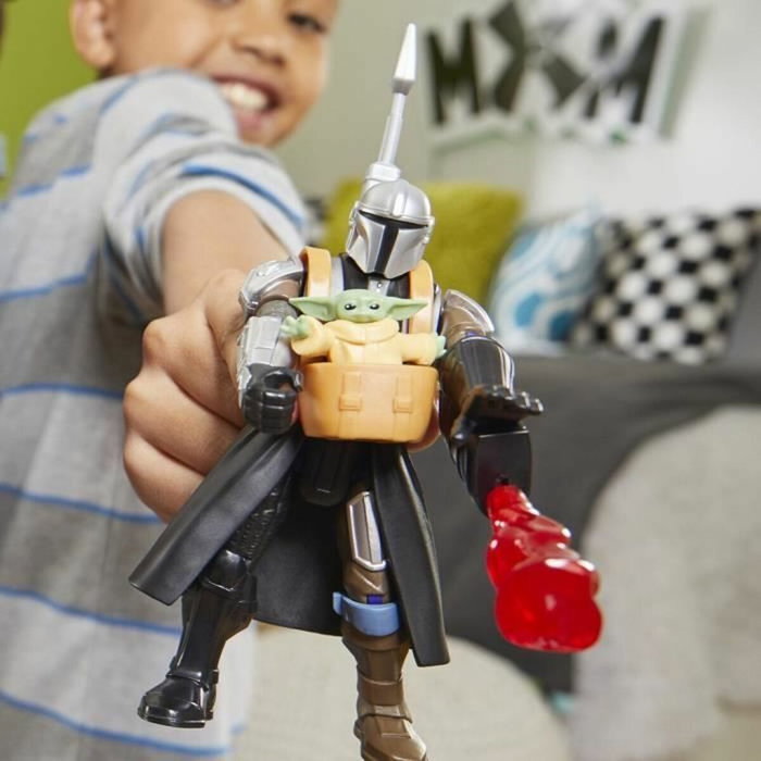 Hasbro MixMashers Mandalorien et Grogu, figurine deluxe personnalisable 12cm Hasbro MixMashers Mandalorien et Grogu, figurine deluxe personnalisable 12cm