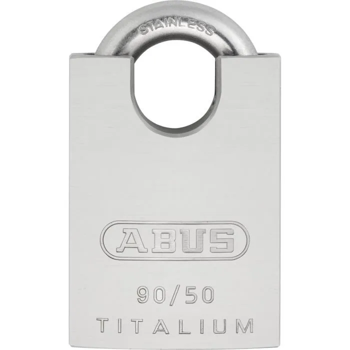 ABUS Cadenas TITALIUM Anse Protégée 90RK/50 Cylindre Interchangeable Sécurité Extérieure Résistant aux Intempéries ABUS Cadenas TITALIUM Anse Protégée 90RK/50 Cylindre Interchangeable Sécurité Extérieure Résistant aux Intempéries