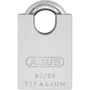 ABUS Cadenas TITALIUM Anse Protégée 90RK/50 Cylindre Interchangeable Sécurité Extérieure Résistant aux Intempéries