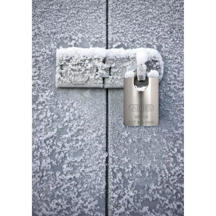 ABUS Cadenas TITALIUM Anse Protégée 90RK/50 Cylindre Interchangeable Sécurité Extérieure Résistant aux Intempéries ABUS Cadenas TITALIUM Anse Protégée 90RK/50 Cylindre Interchangeable Sécurité Extérieure Résistant aux Intempéries