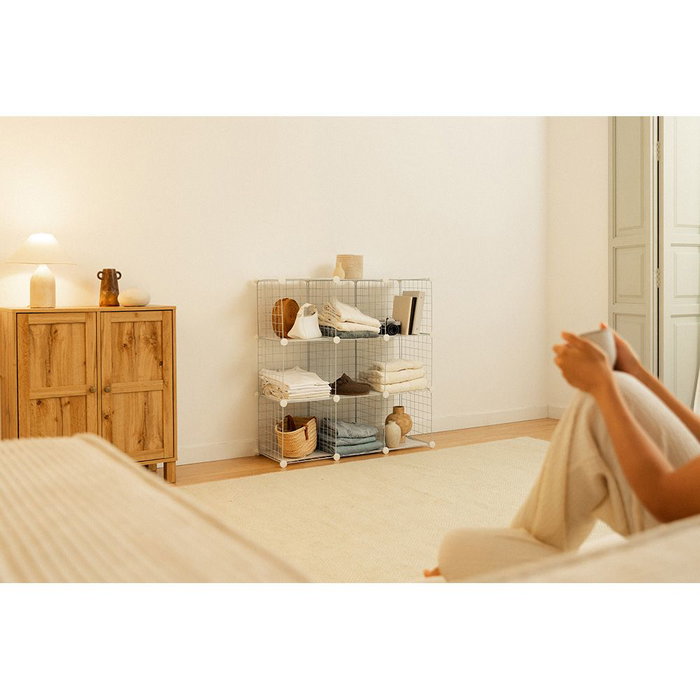 Newlux Estantería modular metálica Titan c9 blanc Newlux Estantería modular metálica Titan c9 blanc