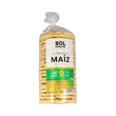 SOLNATURAL Tortas de Maïs Bio Sans Gluten 120g SOLNATURAL Tortas de Maïs Bio Sans Gluten 120g