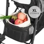 Hauck Poussette compacte Shopper Neo II 4 roues grise - Poussette ultra maniable avec roues pivotantes et dossier inclinable, pour enfants de la naissance à 22 kg